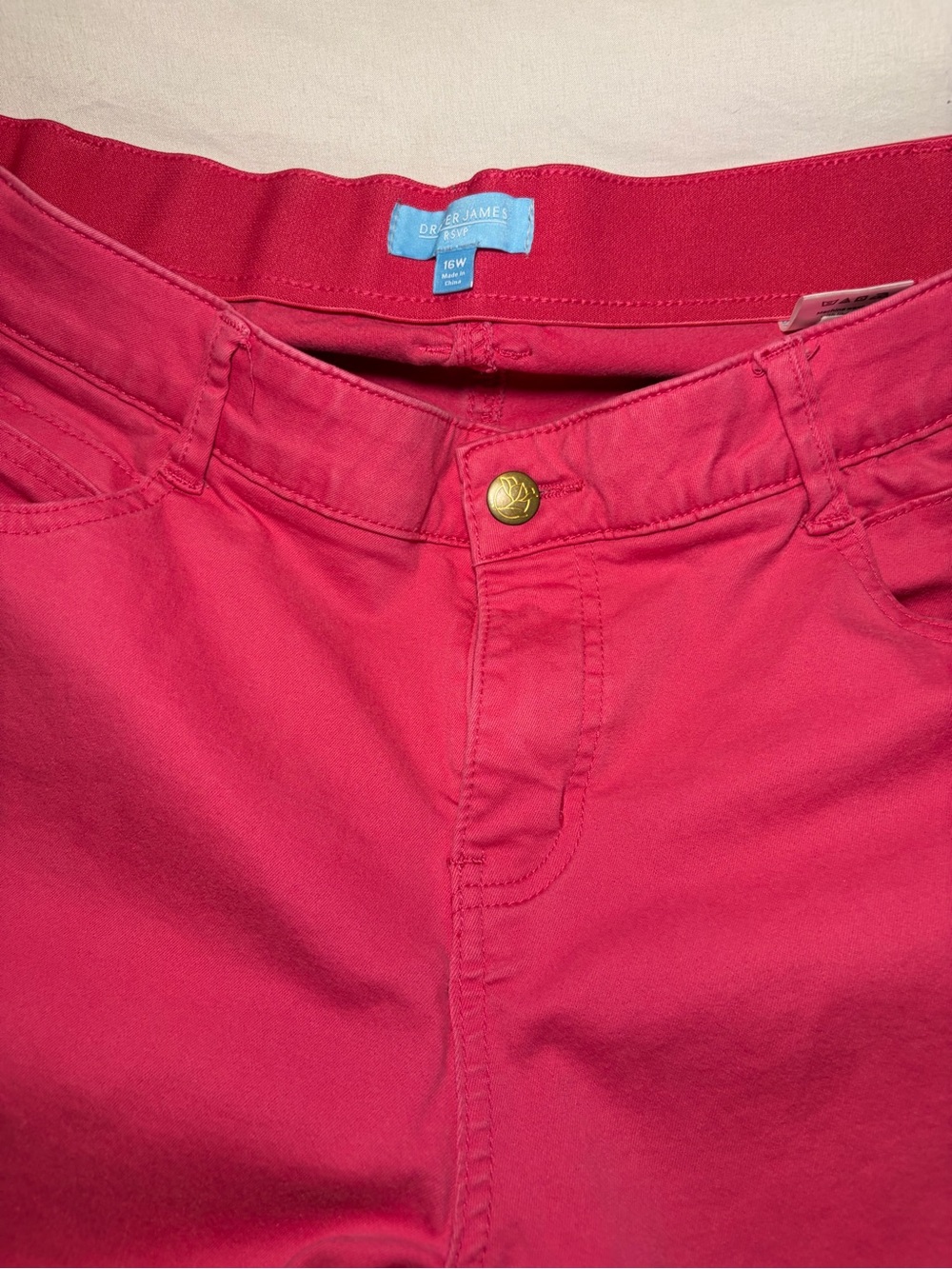 Draper James Pink Women's Pants Size 16W - Picture 3 of 8
